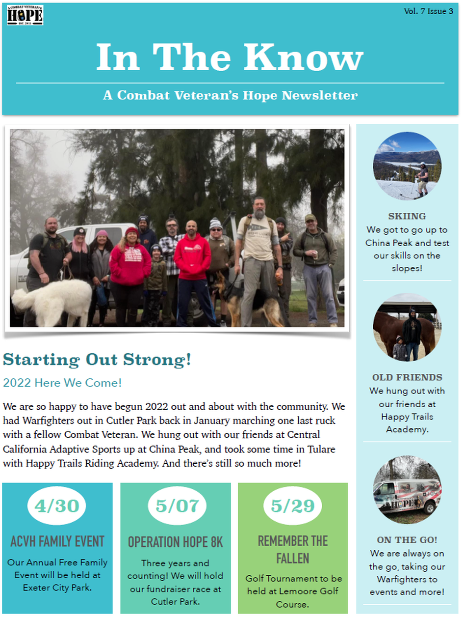 ACVH Monthly Newsletter - Winter 2020